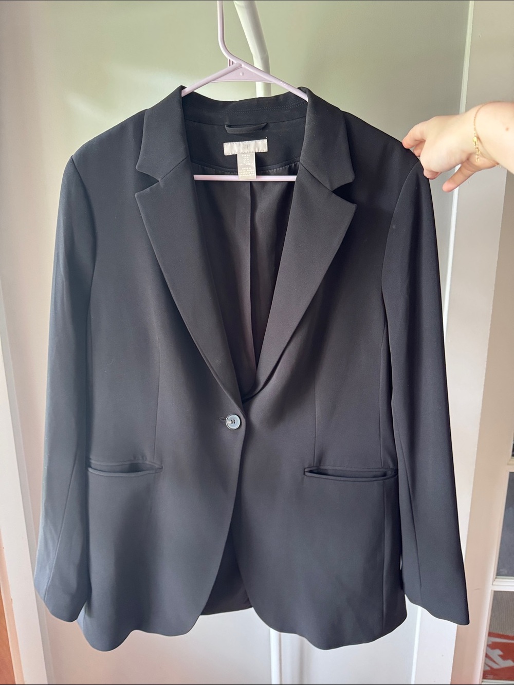 H&M Black Single-Button Women's Blazer